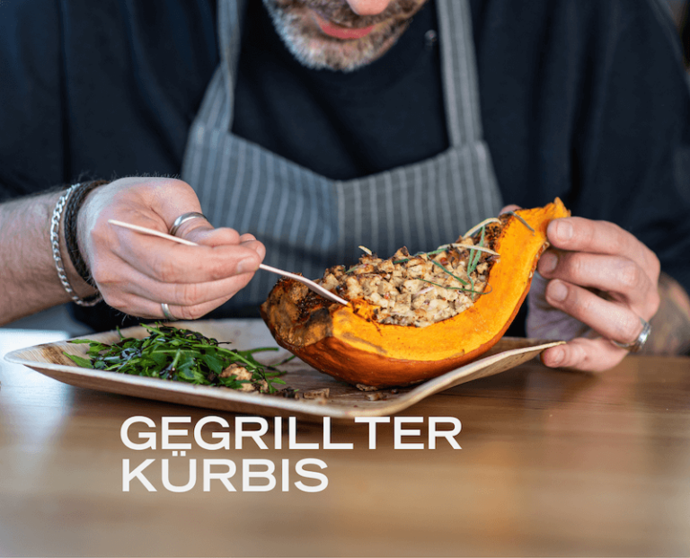 Gegrillter Kürbis