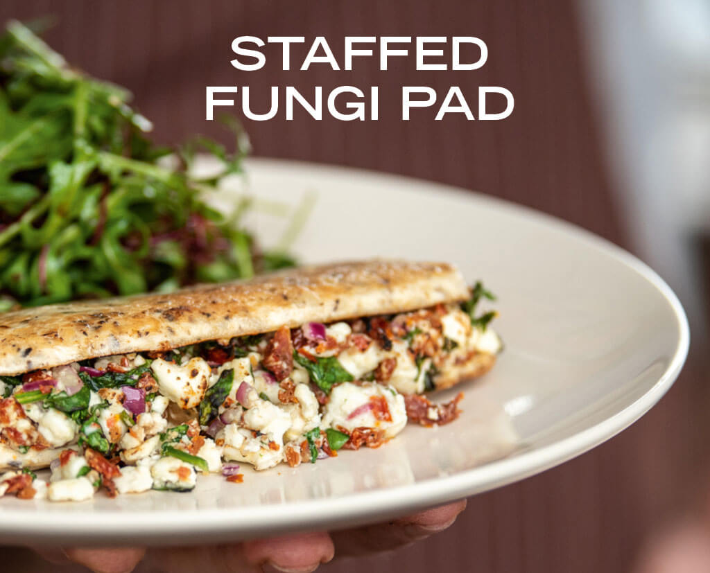 Staffed Fungi Pad® » Vegetarisches Rezept von Hermann.BIO