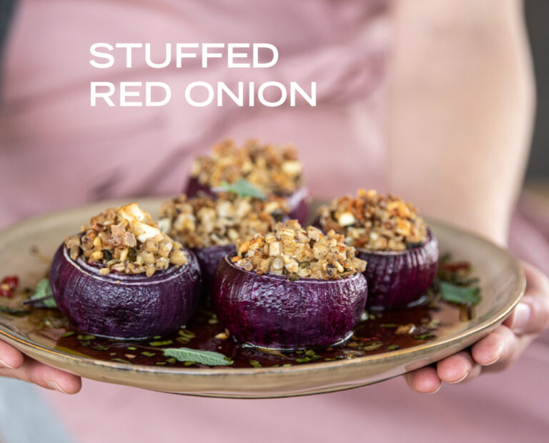 Stuffed Red Onion